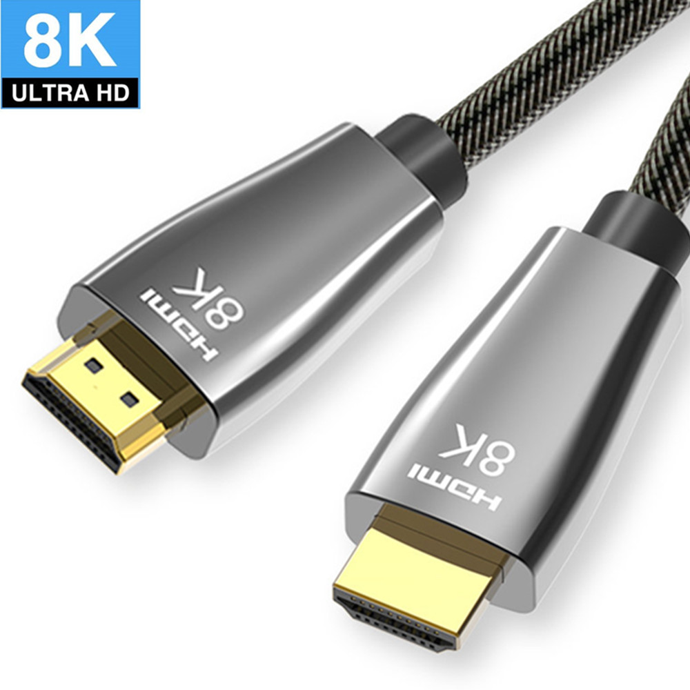 CABLEDECONN 8K HDMI Cable UHD HDR 8K(7680x4320) High Speed 48Gbps 8K@60Hz 4K@120Hz HDCP2.2 HDR eARC 3D HDMI Cable for SetTop HDTVs Projector Cobra T0408-HDMI Cable-CableDeconn