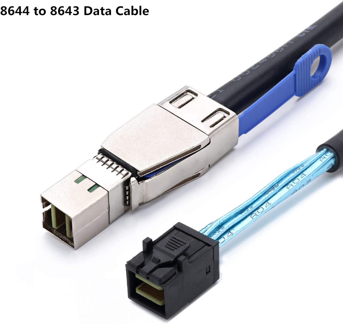 CableDeconn External Mini SAS HD SFF-8644 to Mini SAS HD SFF-8643 Data Server Raid Cable SFF8644-SFF8643 1M   H0109